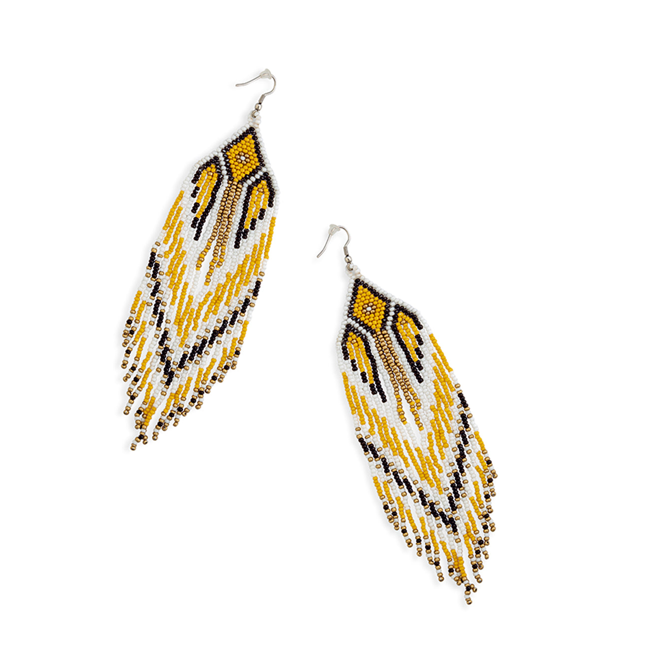 Tapestry Of Time Earrings In Corn Yellow - Myra USA