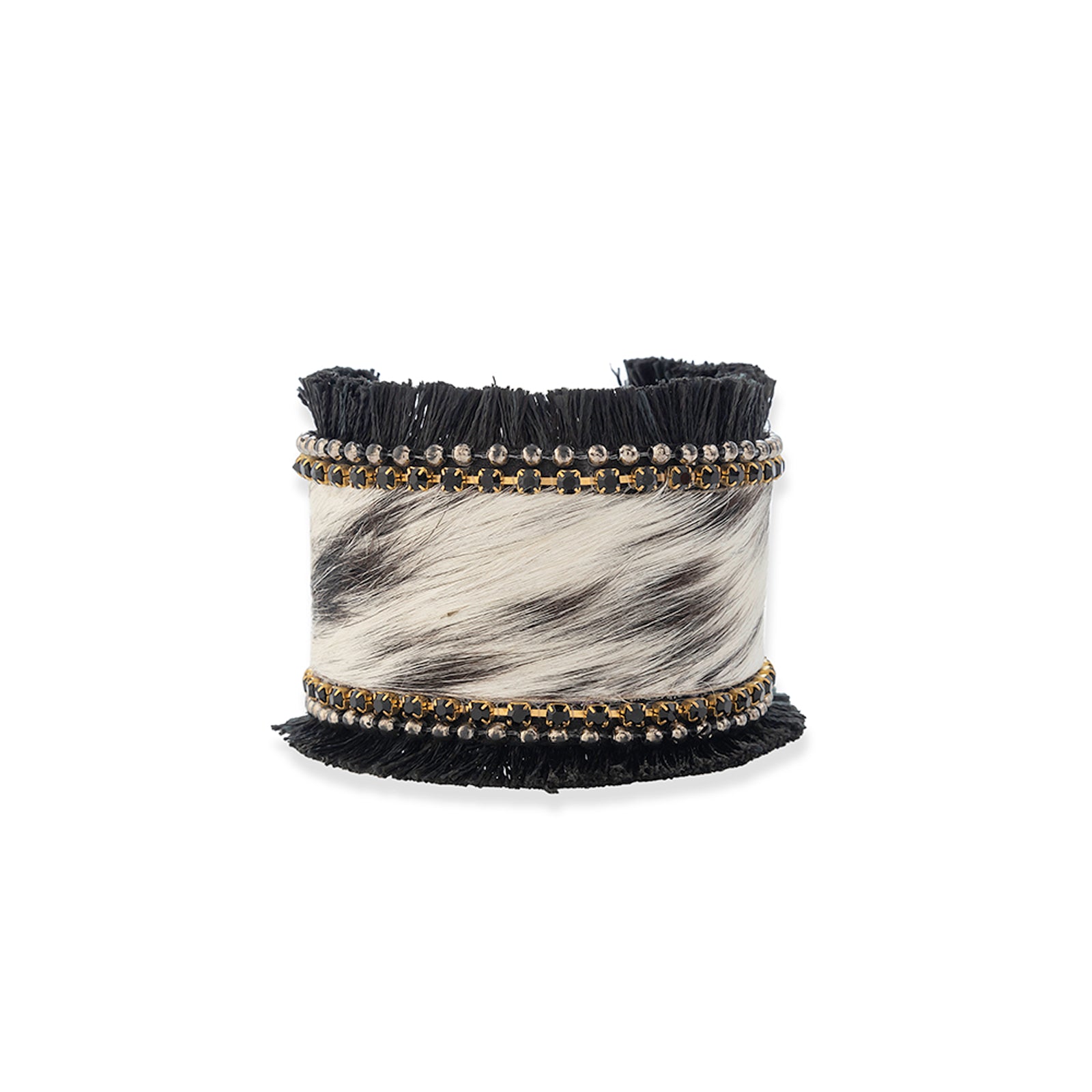 Coal Ridge Hair-on Hide Cuff Bracelet - Myra USA