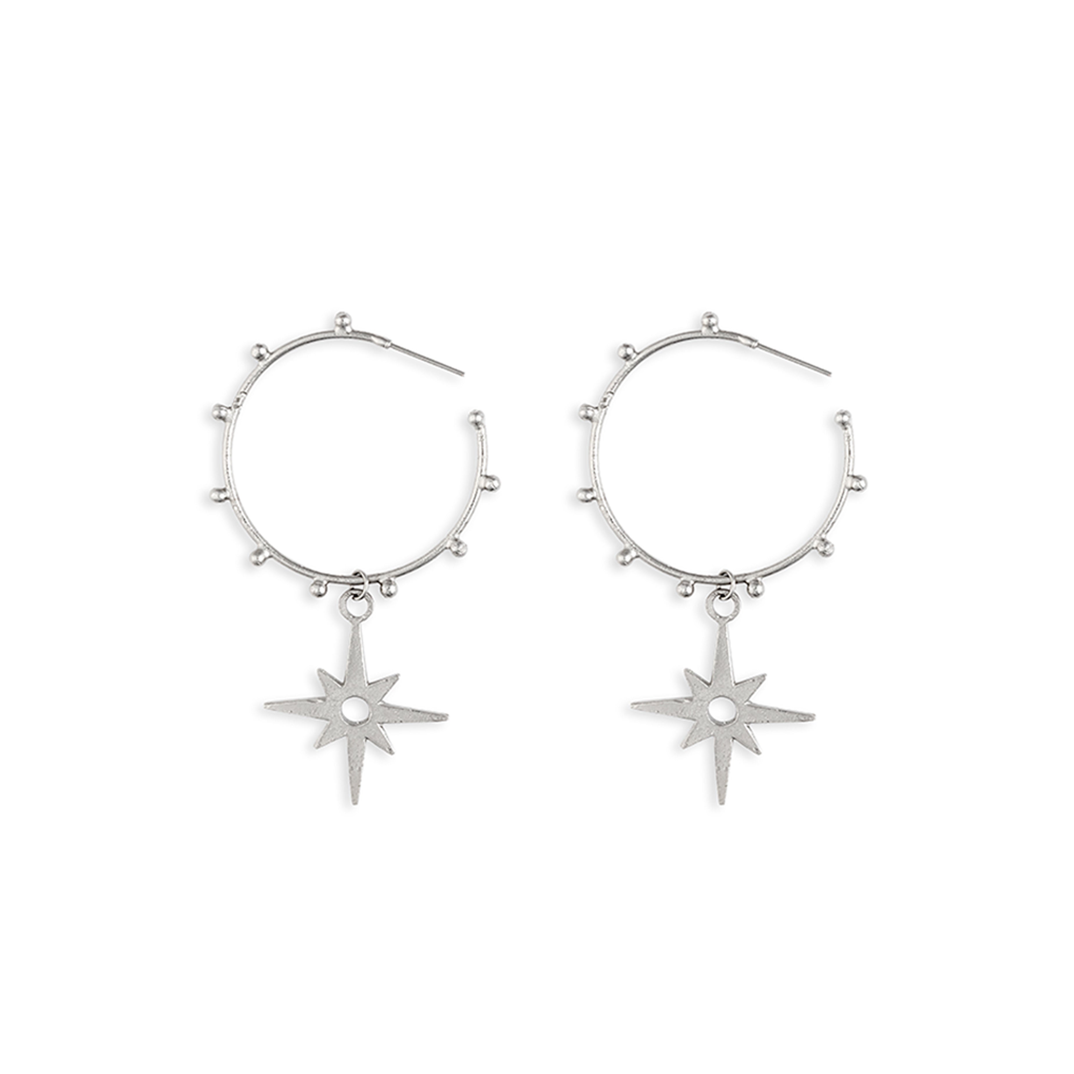 Shining Star Hoop Earrings - Myra USA