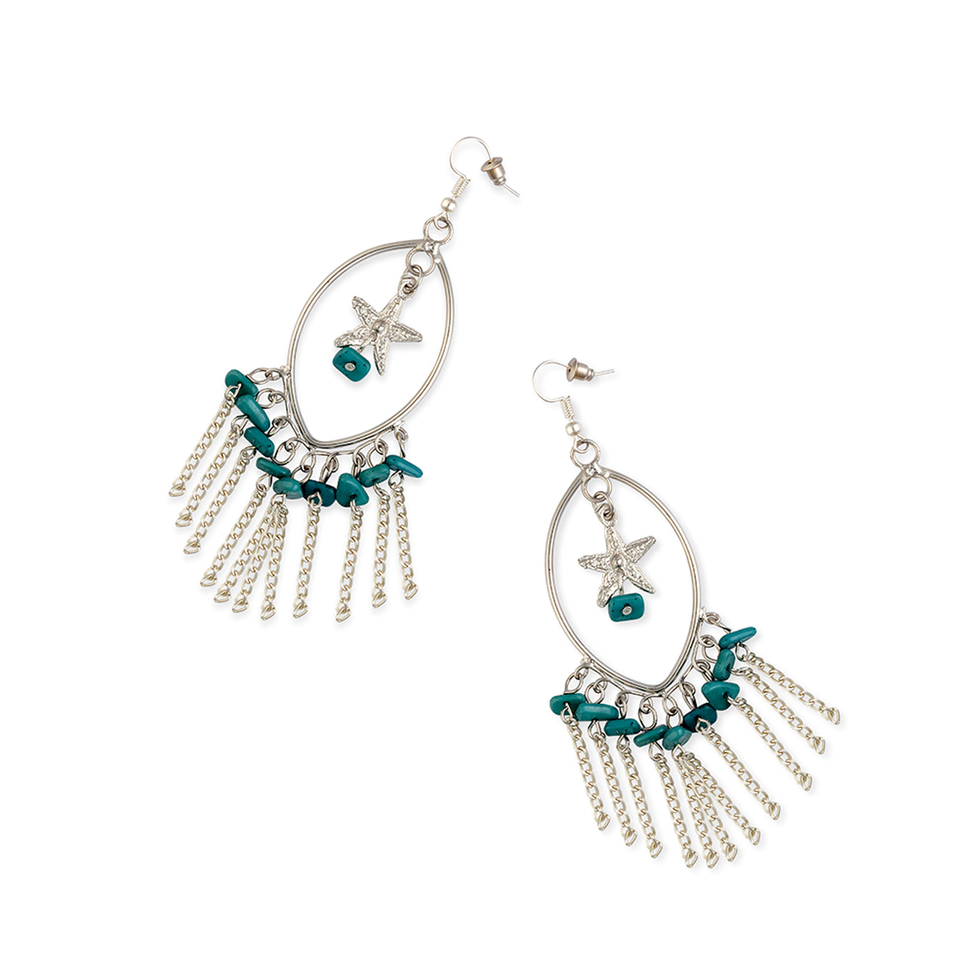 Star Sky Marquise Hoop Earrings - Myra USA