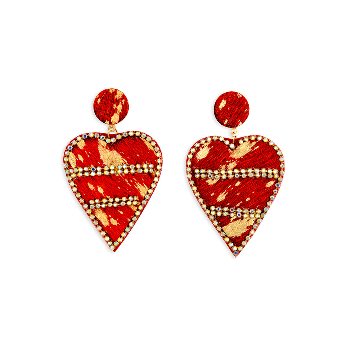My Heart Of Hearts Earrings in Red - Myra USA