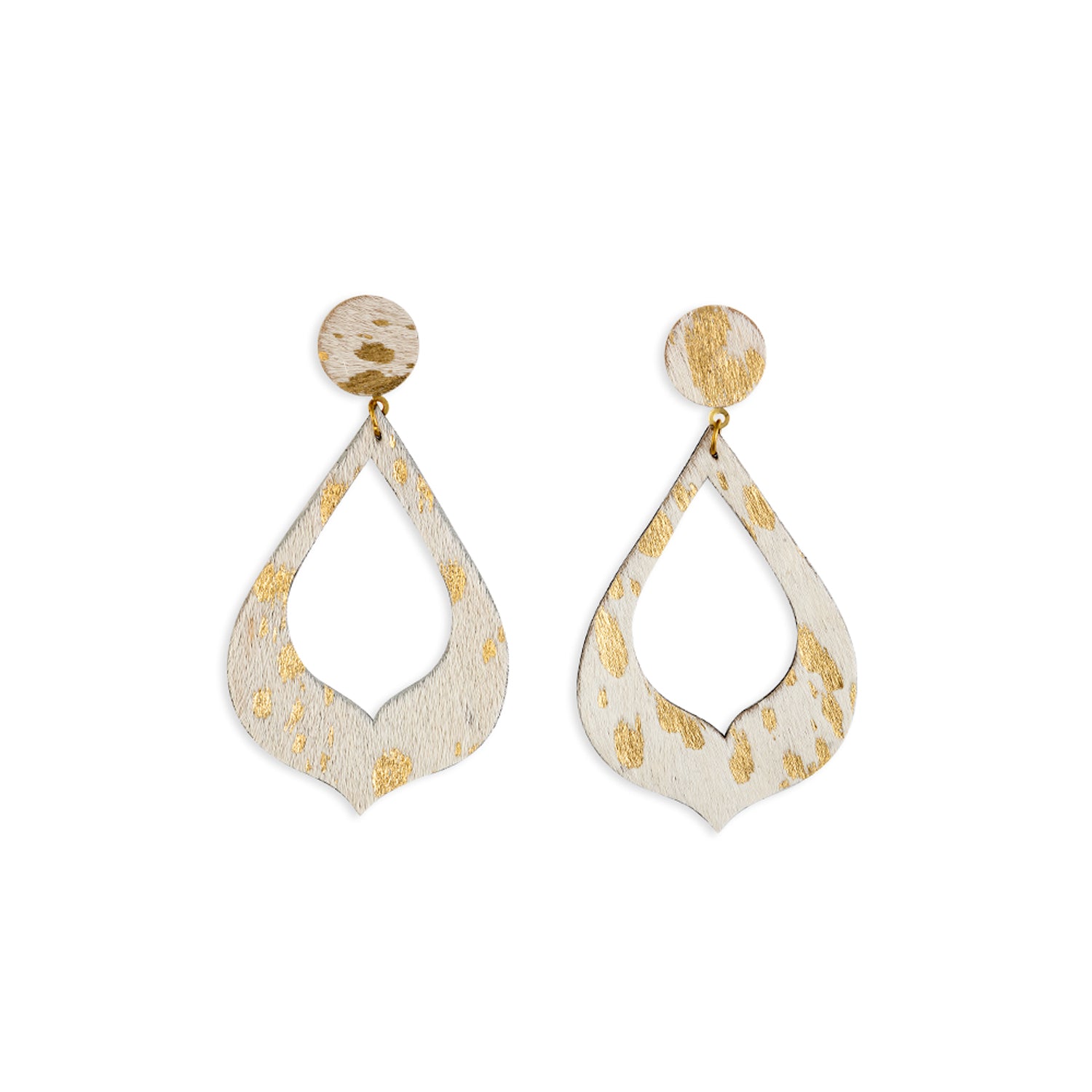 Mystique Hair-On Hide Earrings - Myra USA