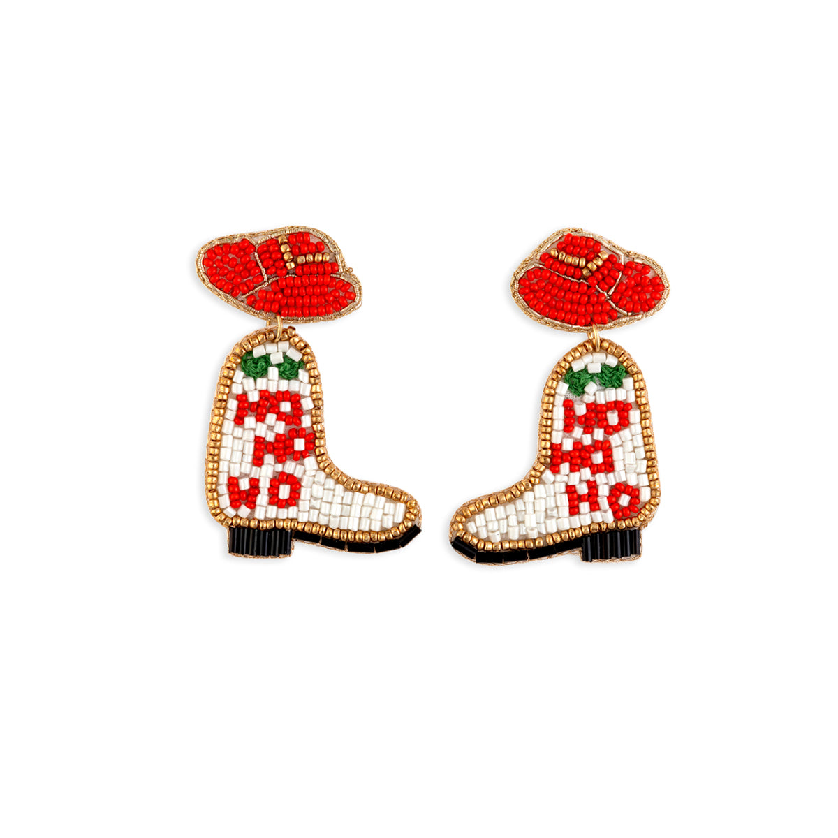 Ho Ho Ho Happy Boots Earrings - Myra USA