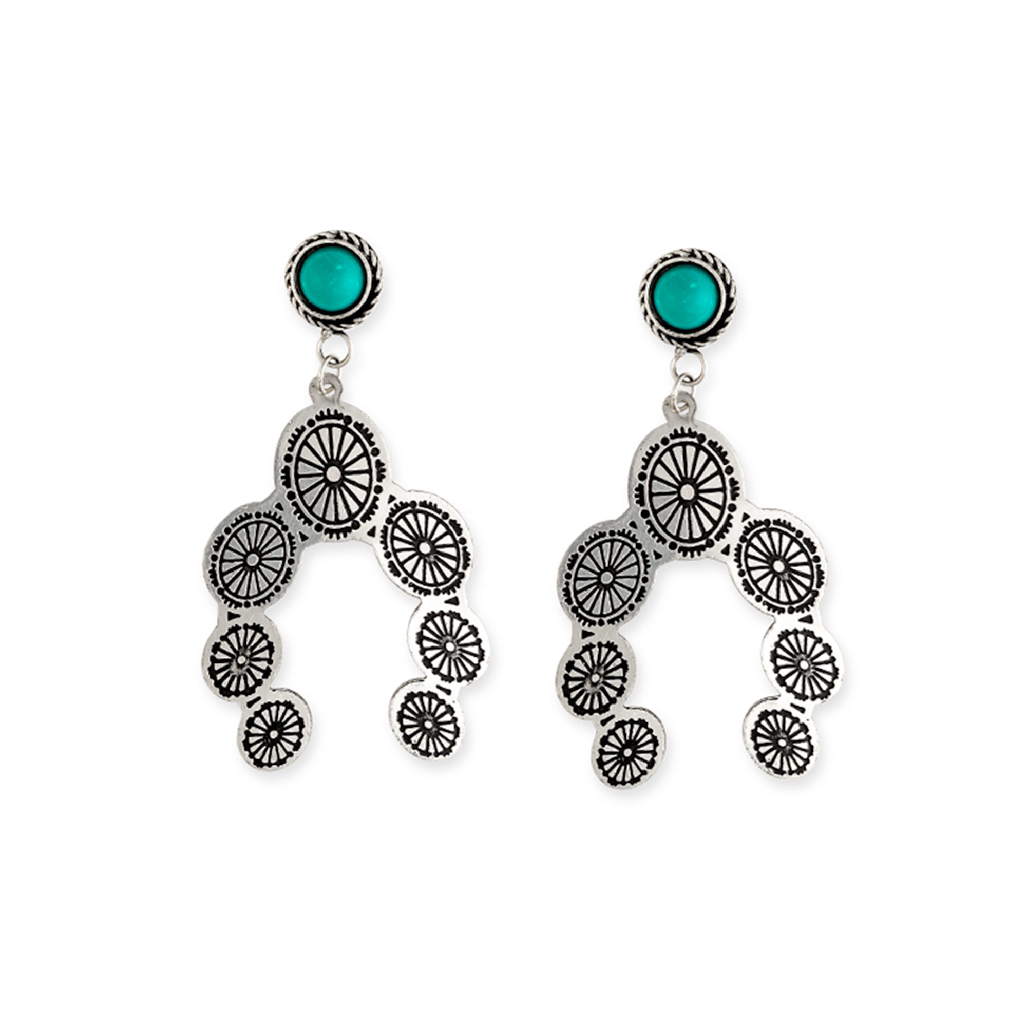 Horseshoe Concho Earrings - Myra USA