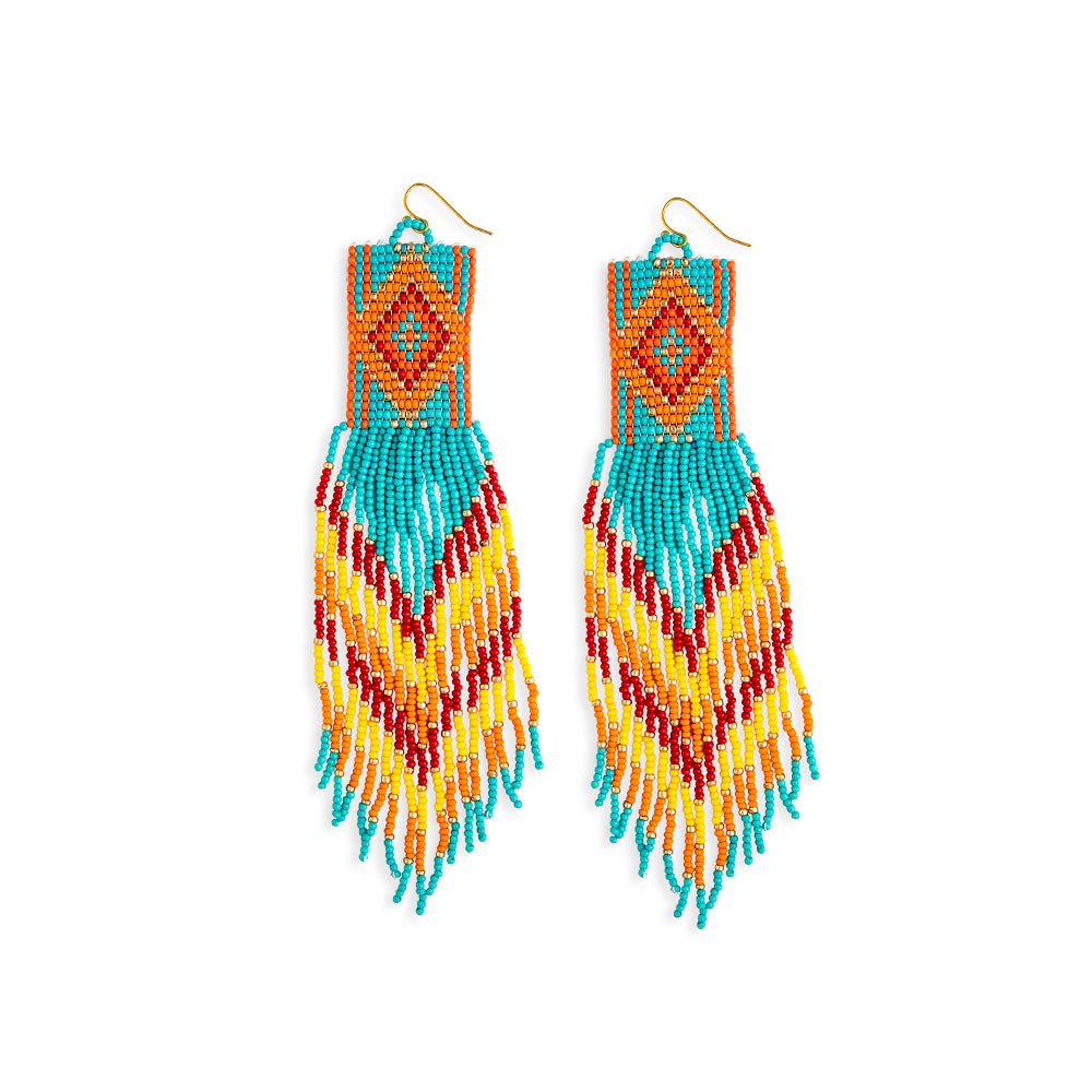 Soaring Hawk Beaded Earrings - Myra USA