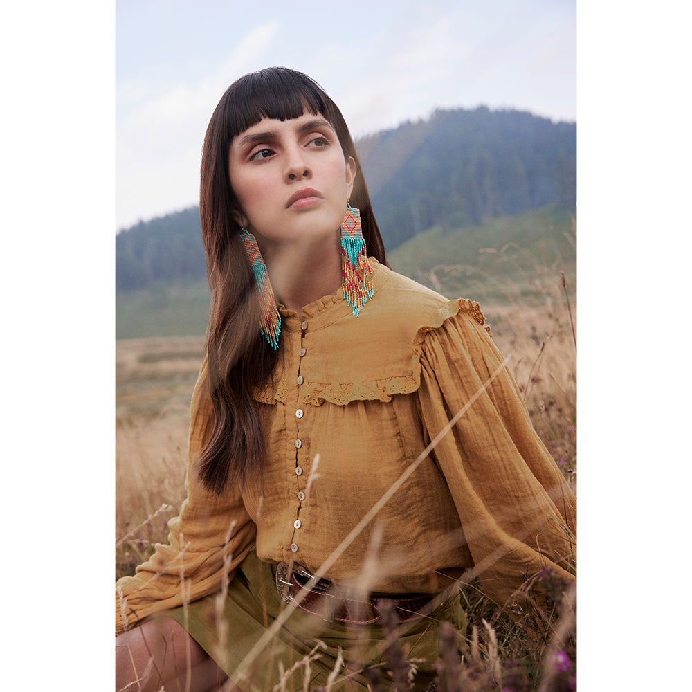 Soaring Hawk Beaded Earrings - Myra USA