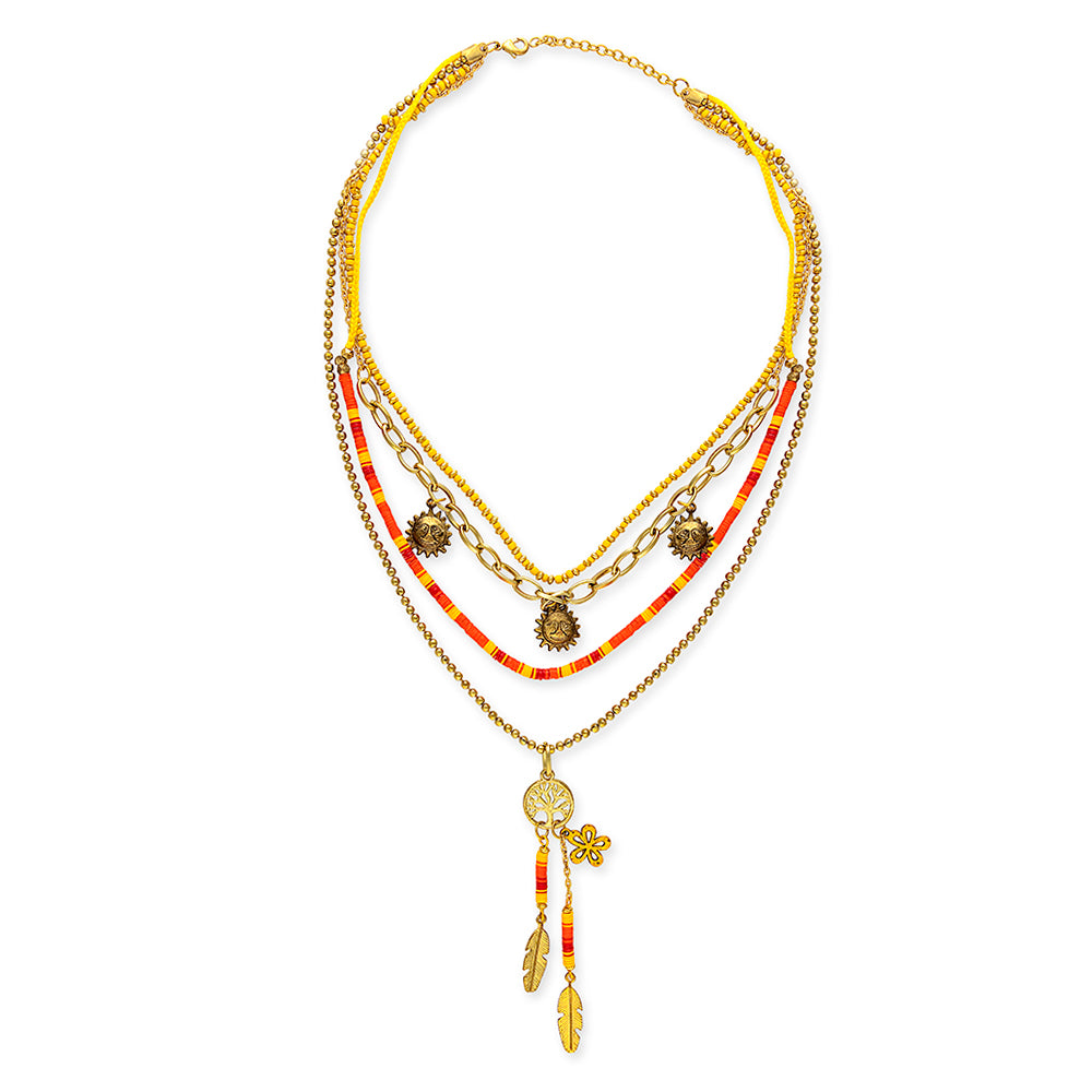 My Sunrise Multistrand Necklace - Myra USA