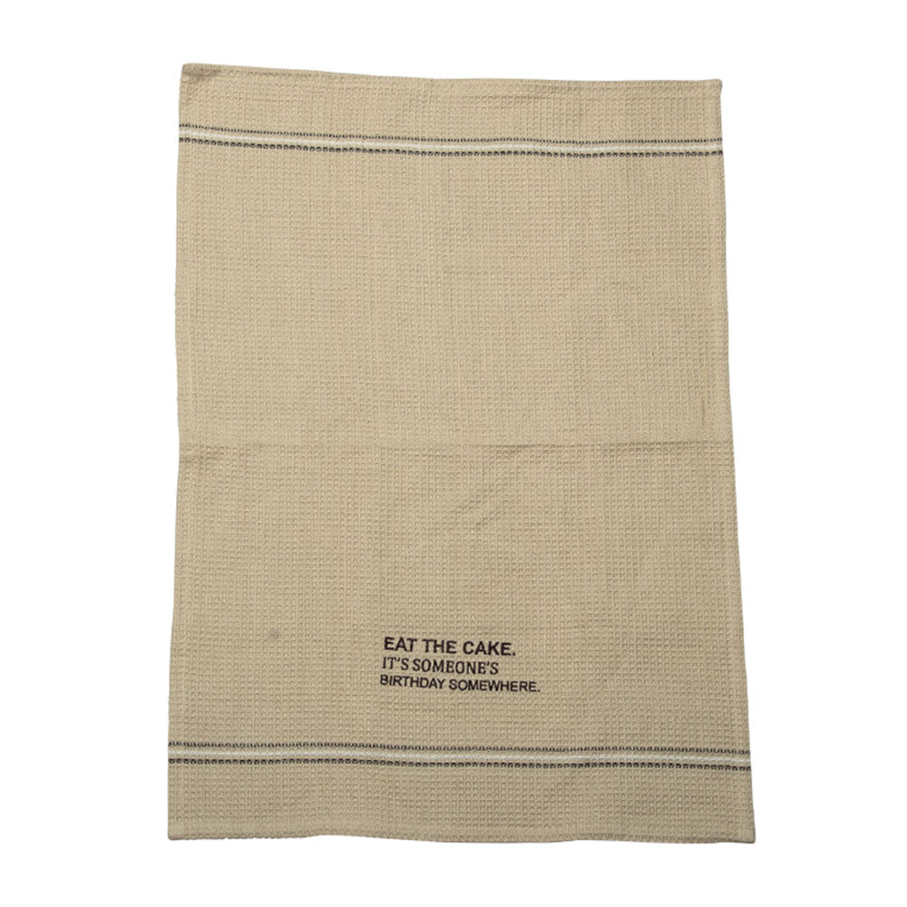 EAT THE CAKE DISH TOWEL '' SET OF 2 '' - Myra USA