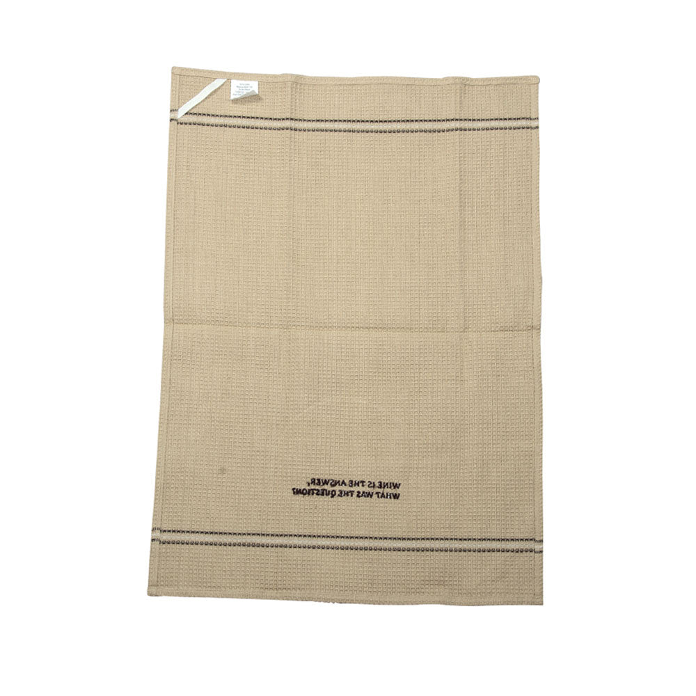 WINE IS THE ANSWER DISH TOWEL SET OF 2 '' - Myra USA