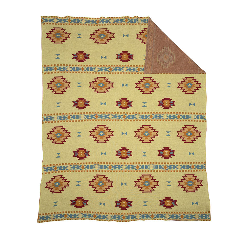 Paint Flower Meadow Throw In Yellow - Myra USA