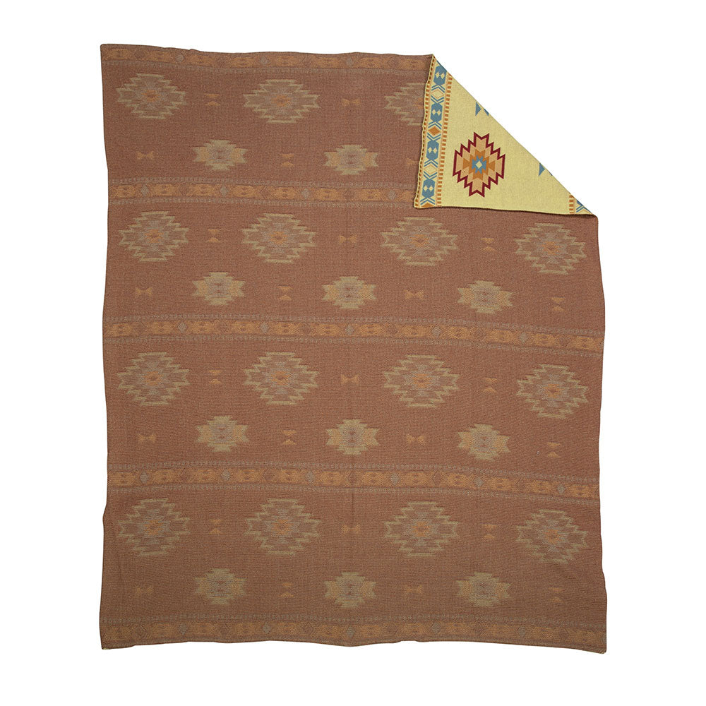 Paint Flower Meadow Throw In Yellow - Myra USA