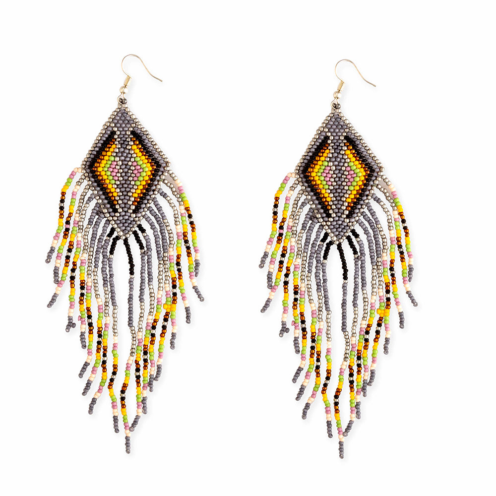 Empress Trail Beaded Earrings - Myra USA