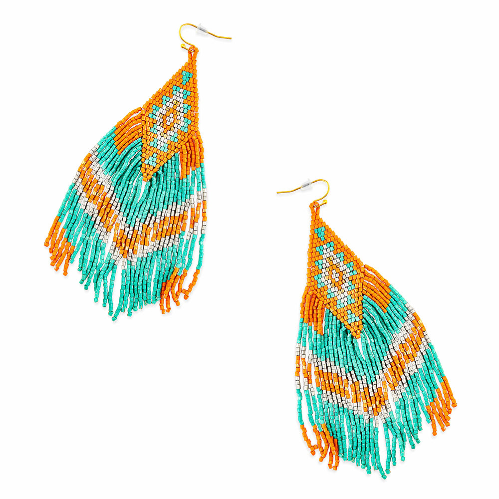 Sunset Mesa Beaded Earrings - Myra USA