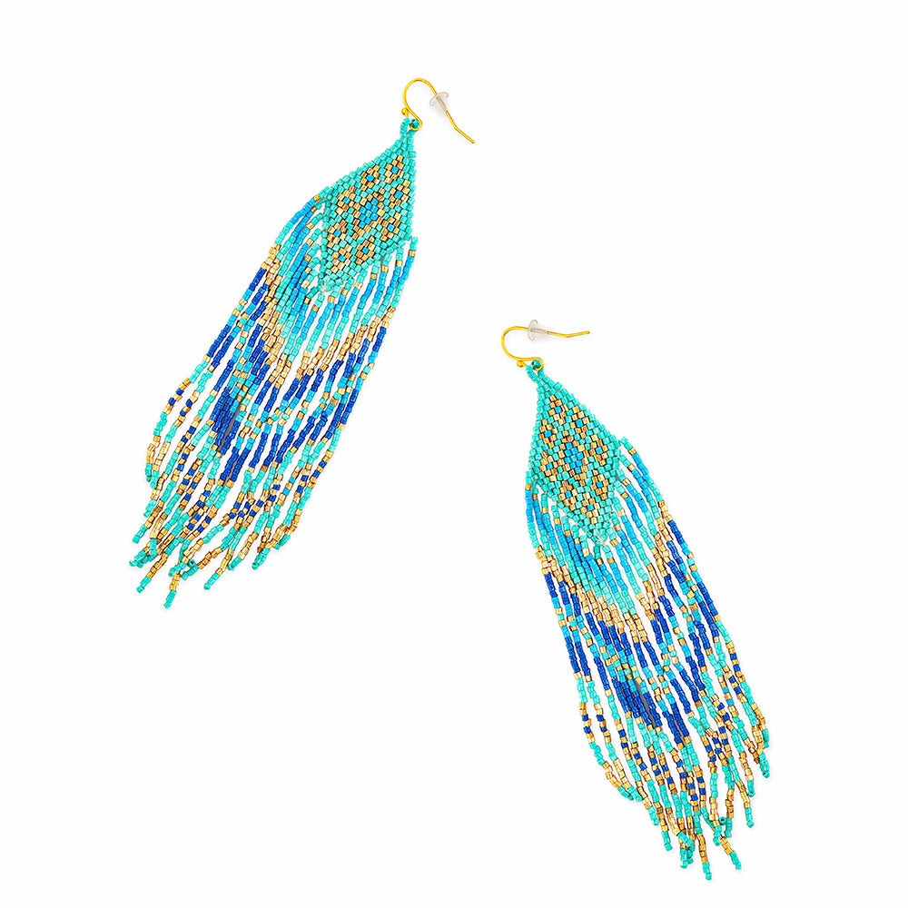 Waterfall Beaded Earrings - Myra USA