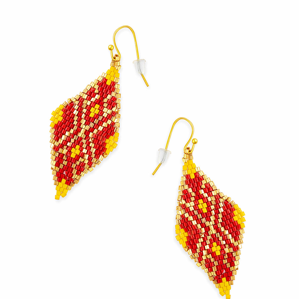 My Spirit's Flame Beaded Earrings - Myra USA