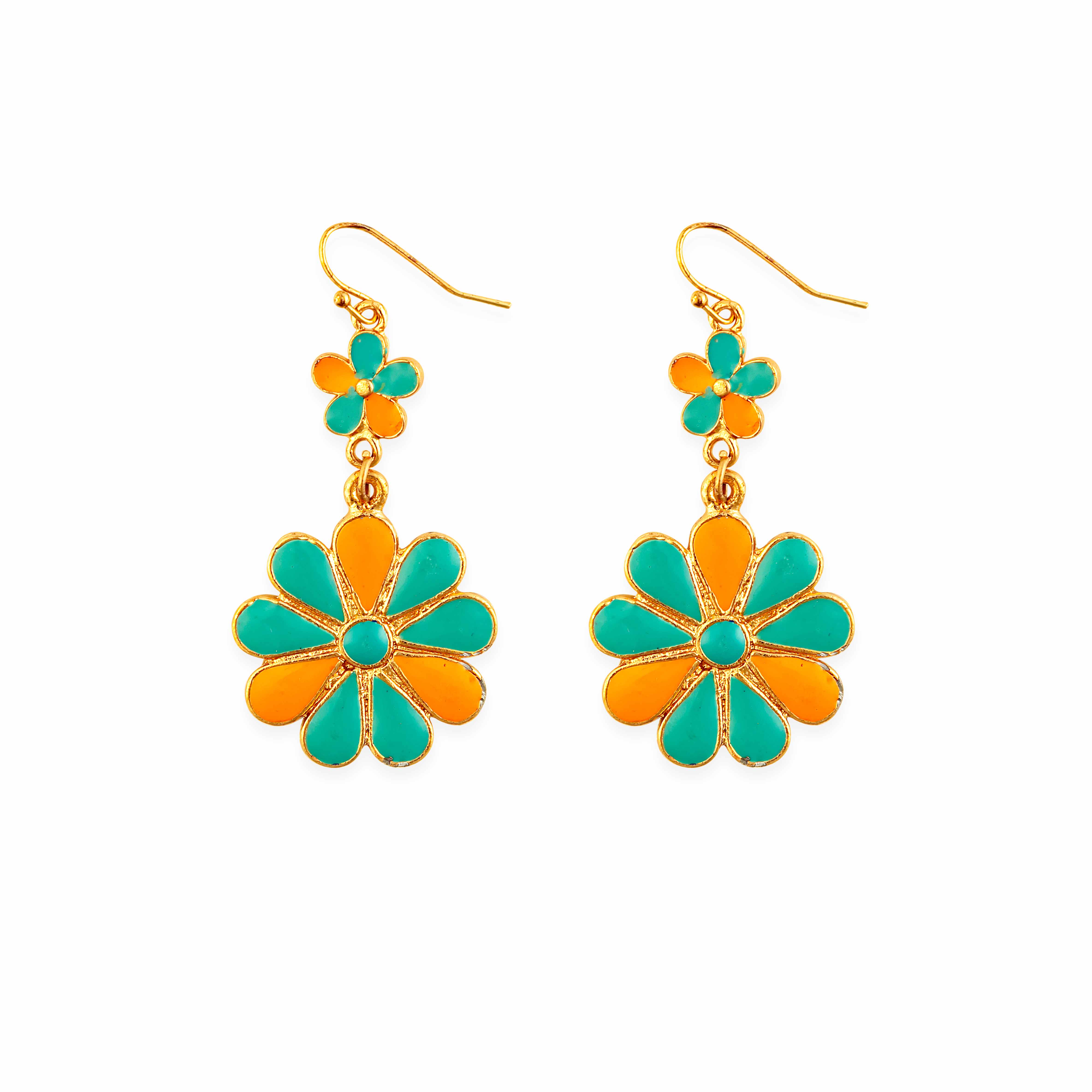 Sun Mesa Flower Earrings - Myra USA