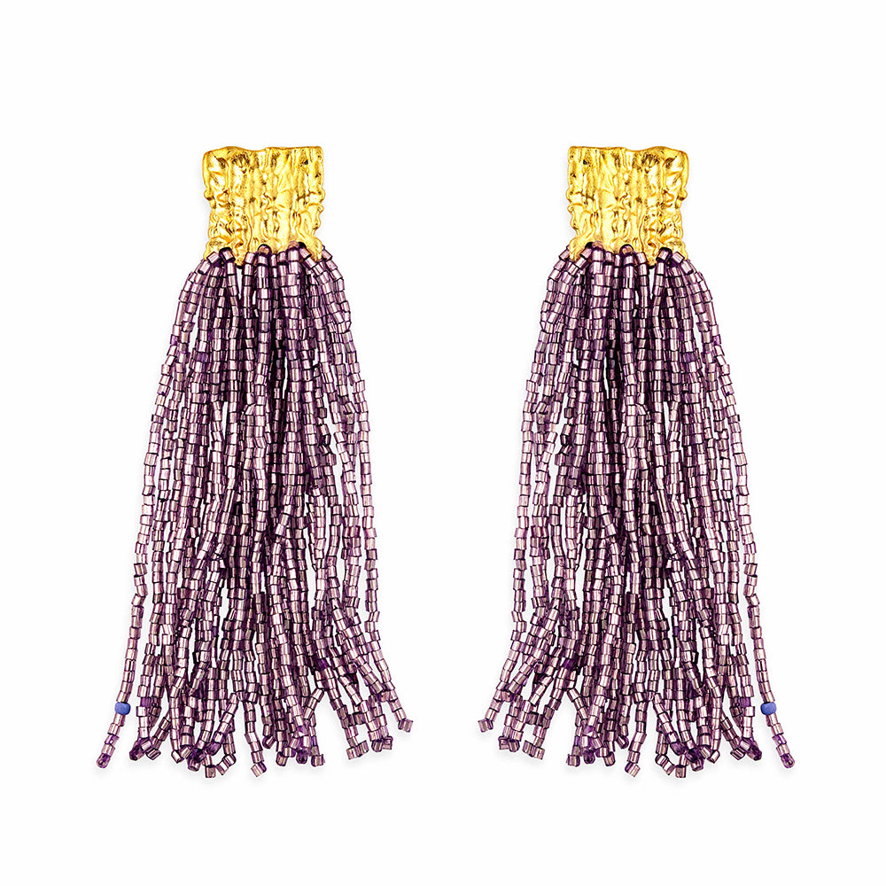 Heart's Passion Beaded Earrings - Myra USA