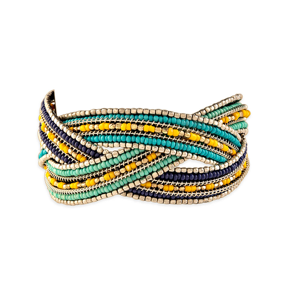 Infinite Hope Beaded Bracelet In Turquoise - Myra USA