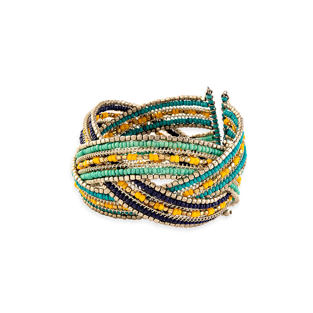 Infinite Hope Beaded Bracelet In Turquoise - Myra USA