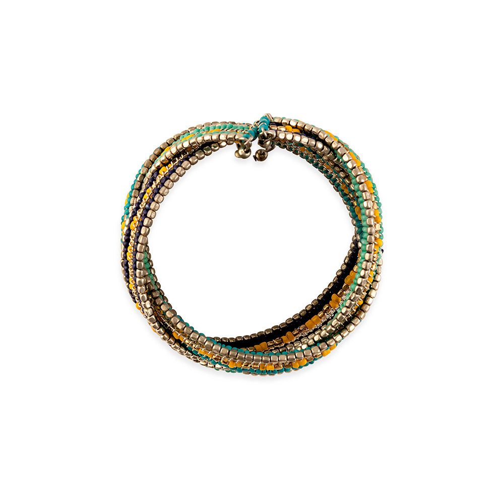 Infinite Hope Beaded Bracelet In Turquoise - Myra USA