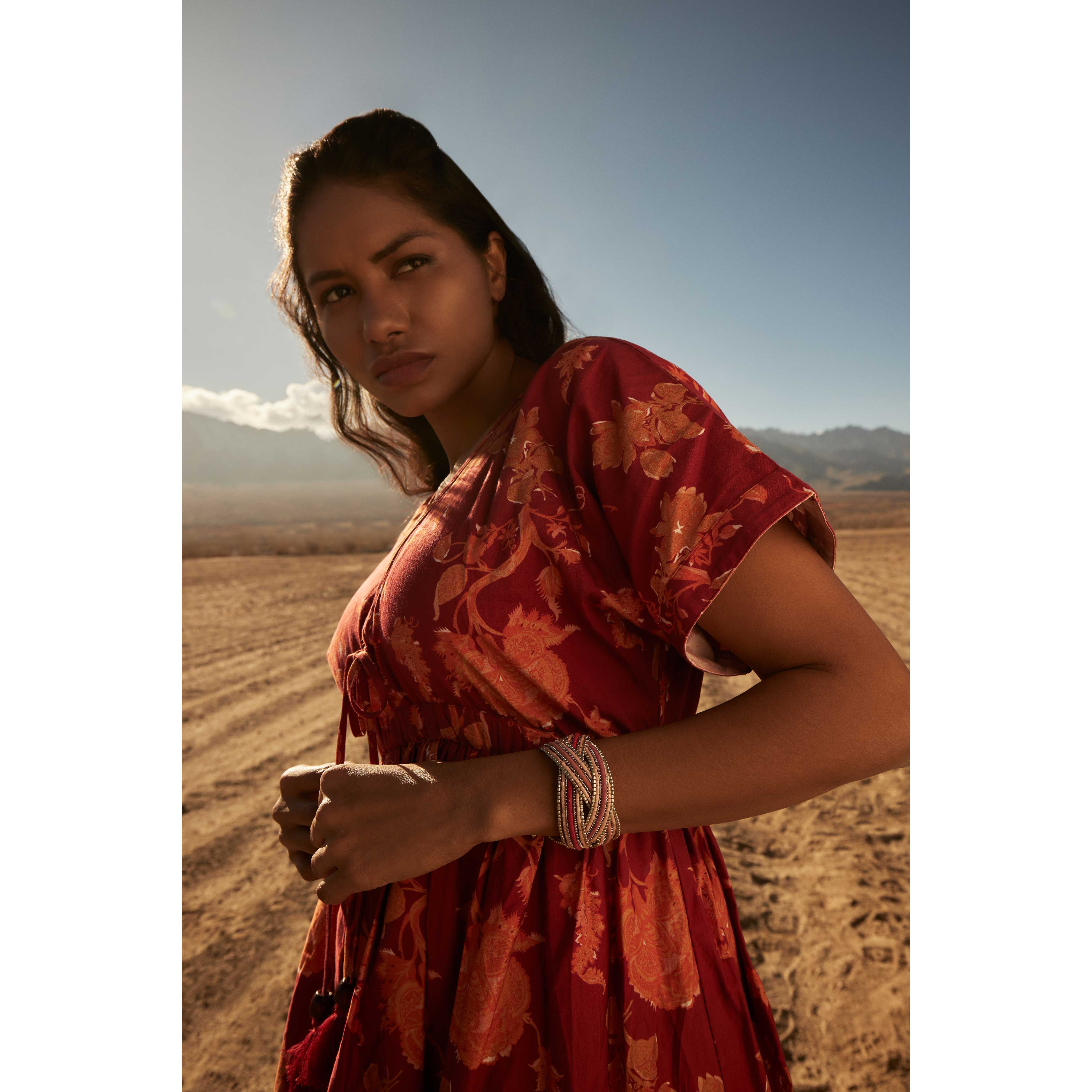 Infinite Hope Beaded Bracelet In Coral - Myra USA