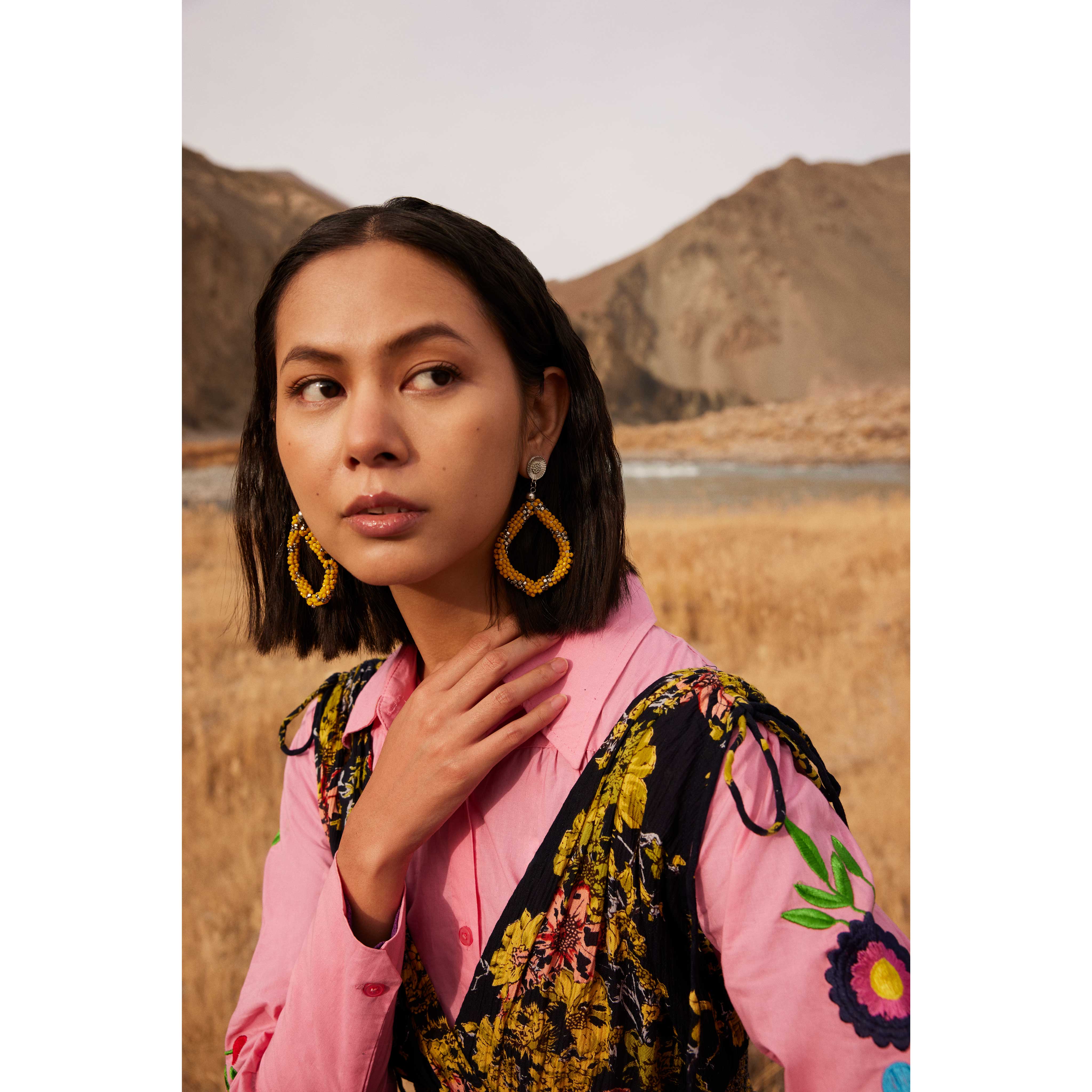 Sunrise Bluff Beaded Earrings - Myra USA