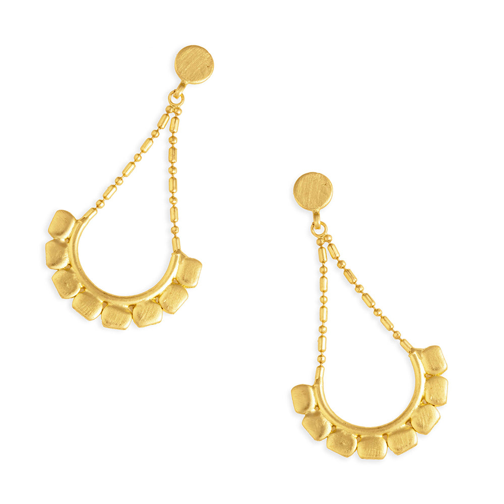 Barbara Gold-Tone Earrings - Myra USA
