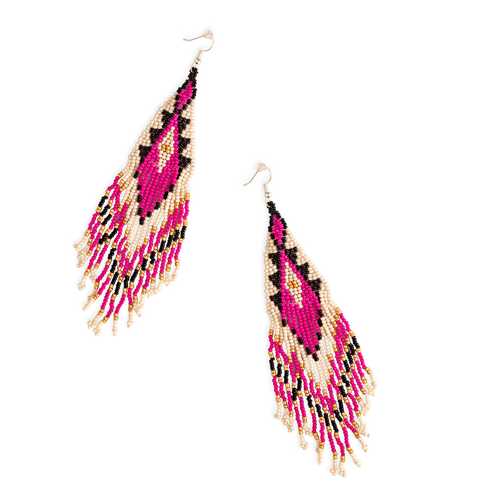 Leh-Onaki Beaded Earrings - Myra USA