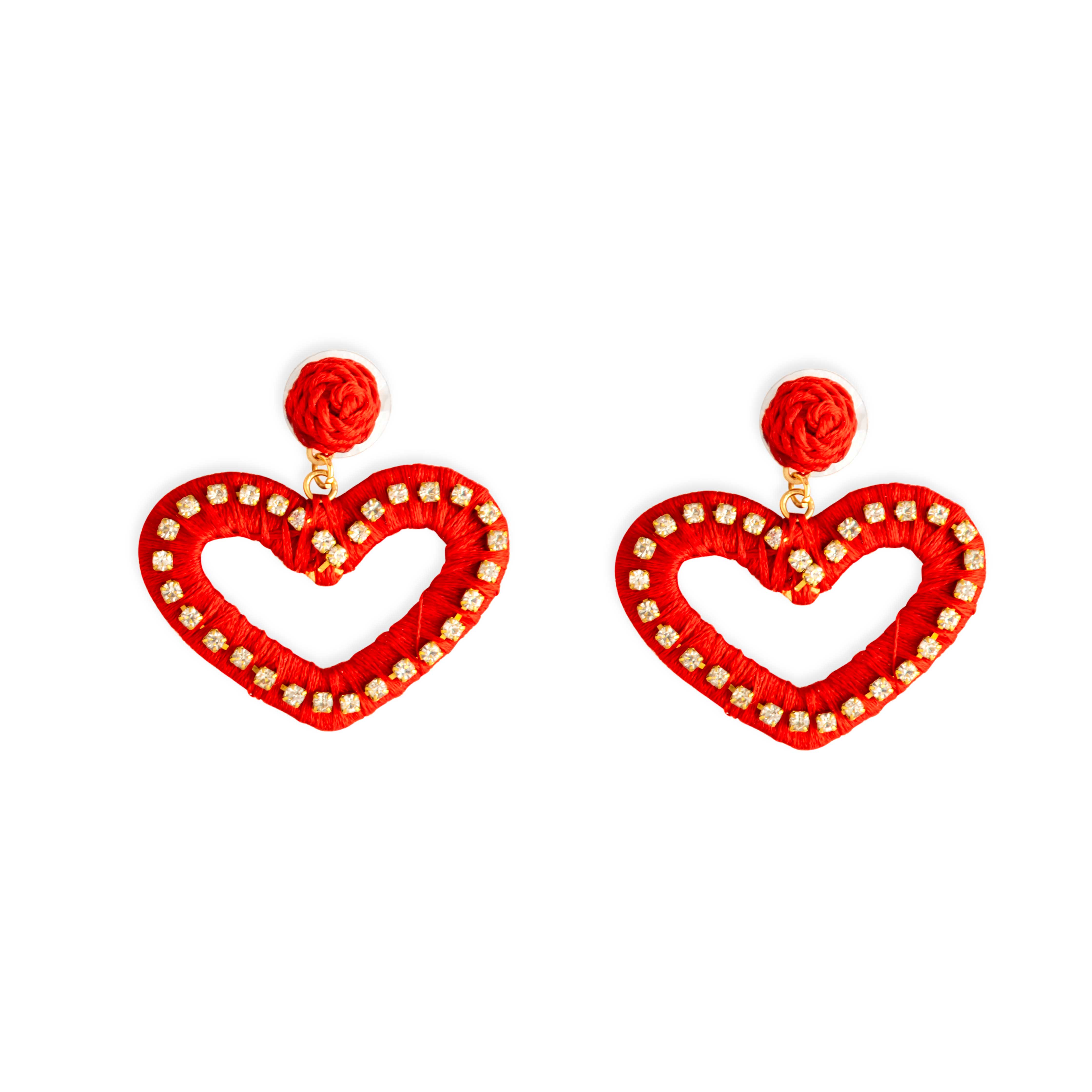 I Love You Heart Earrings - Myra USA