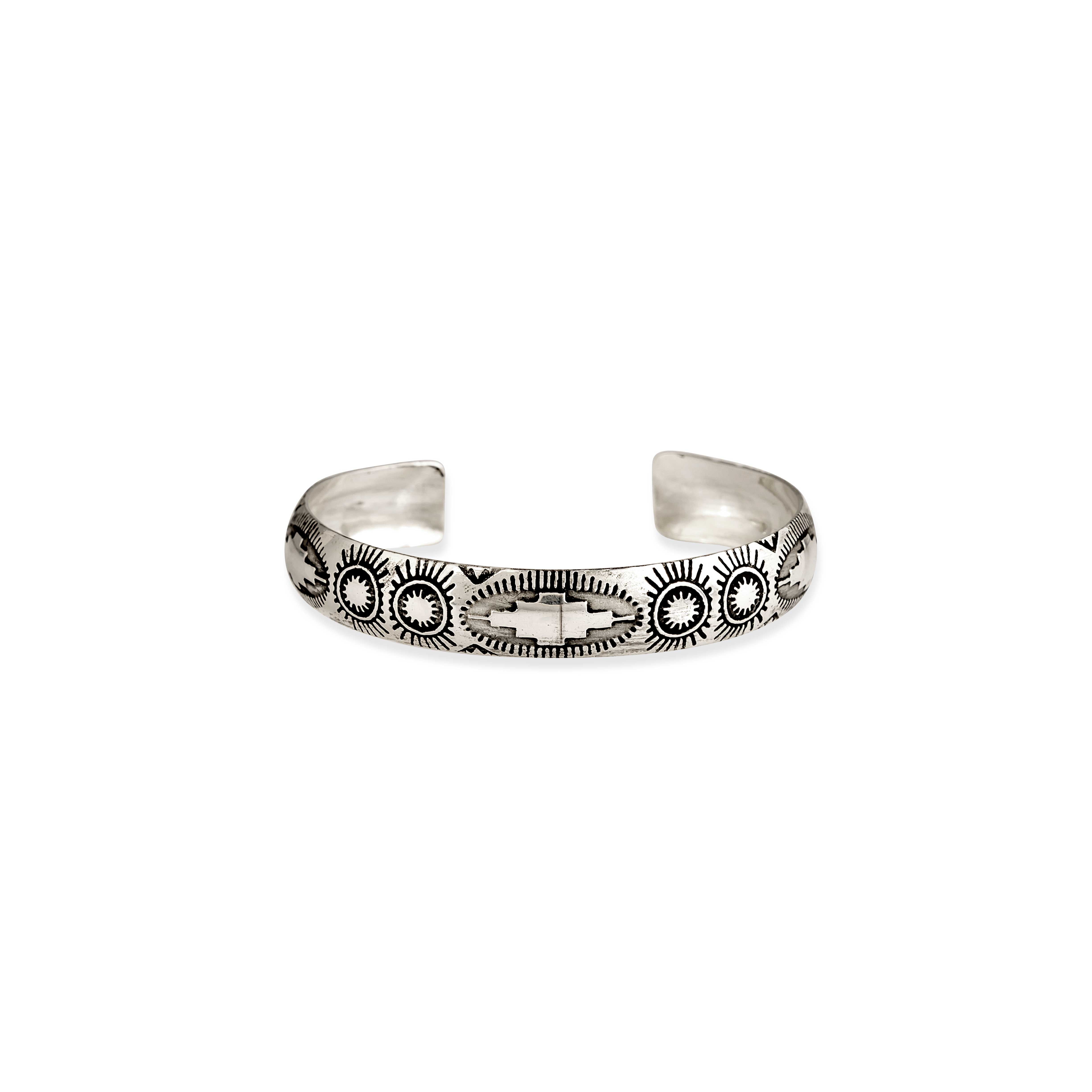 Tribal Mesa Silver Bracelet - Myra USA