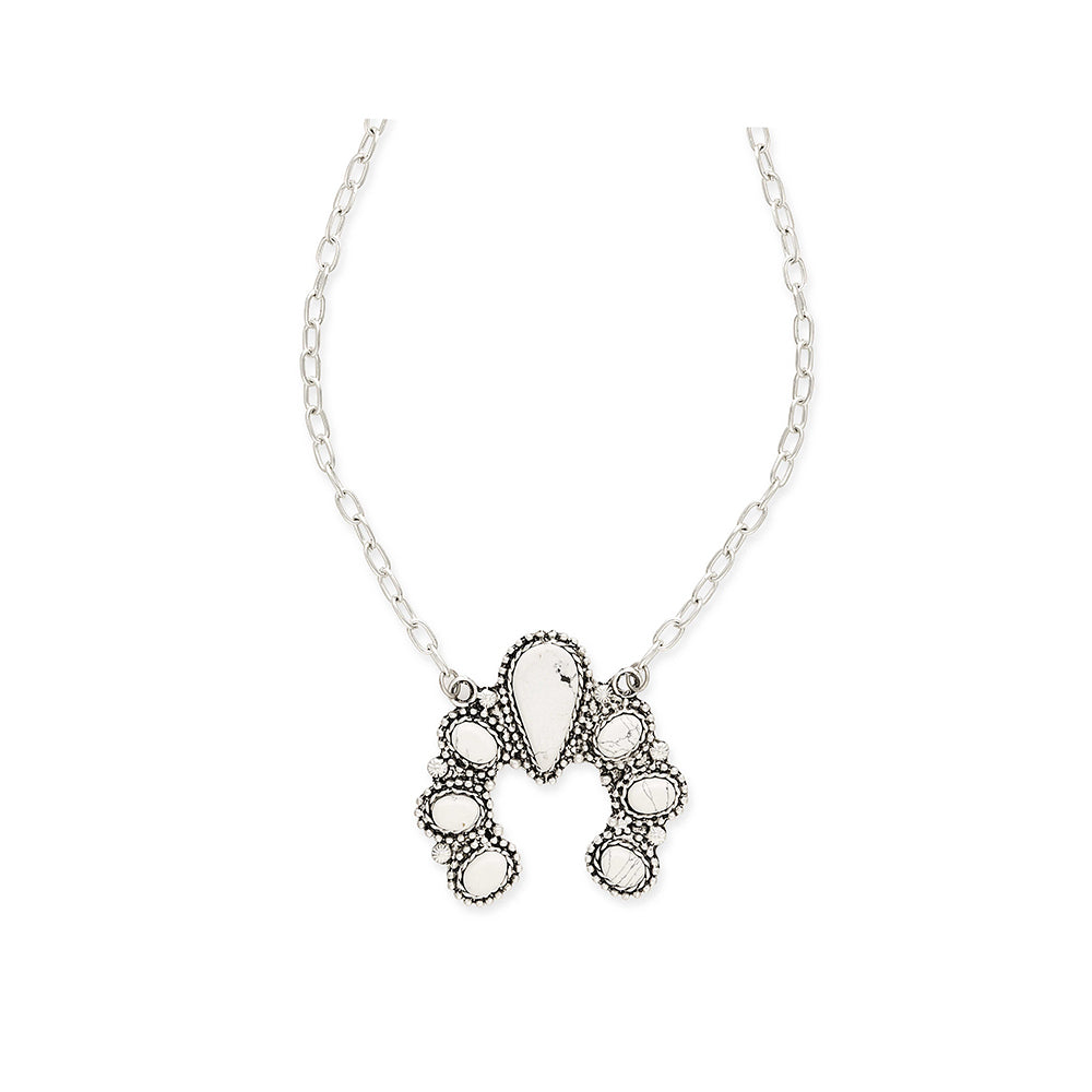Selena Trail Squash Blossom Necklace - Myra USA