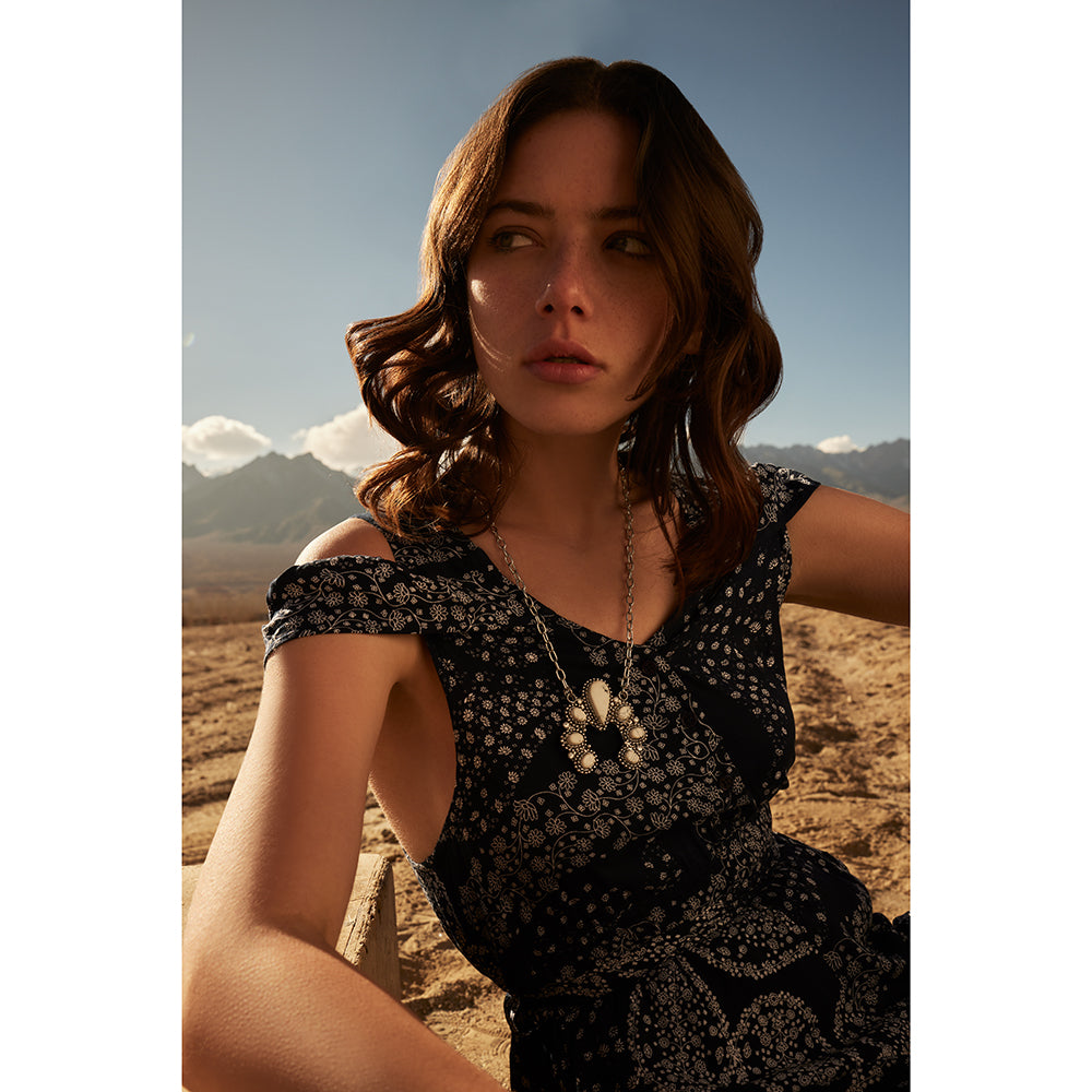 Selena Trail Squash Blossom Necklace - Myra USA