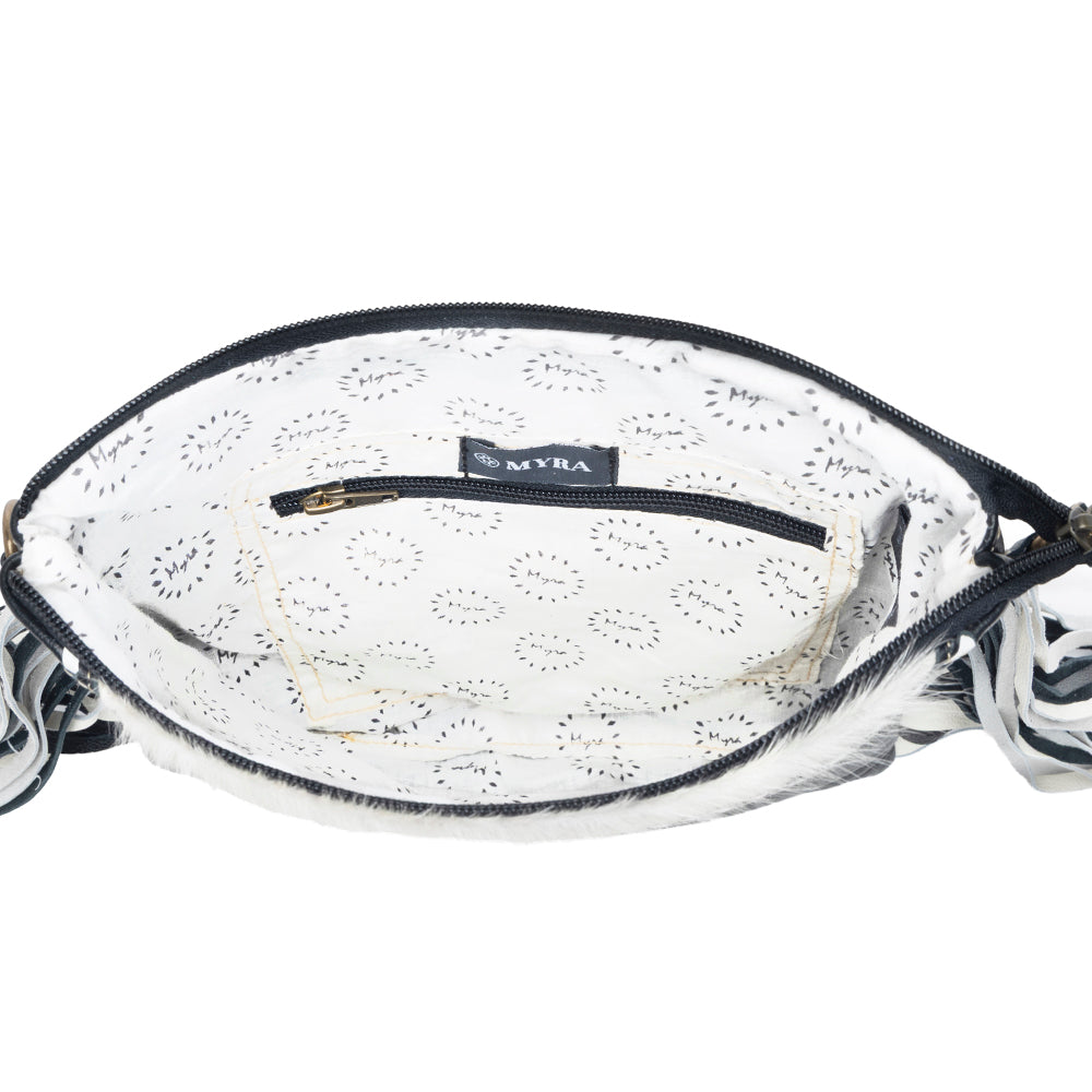 Myra Chilton Draw Hairon Concealed Carry Bag – Stylish Cowhide & Leather Crossbody with Adjustable Leather Strap