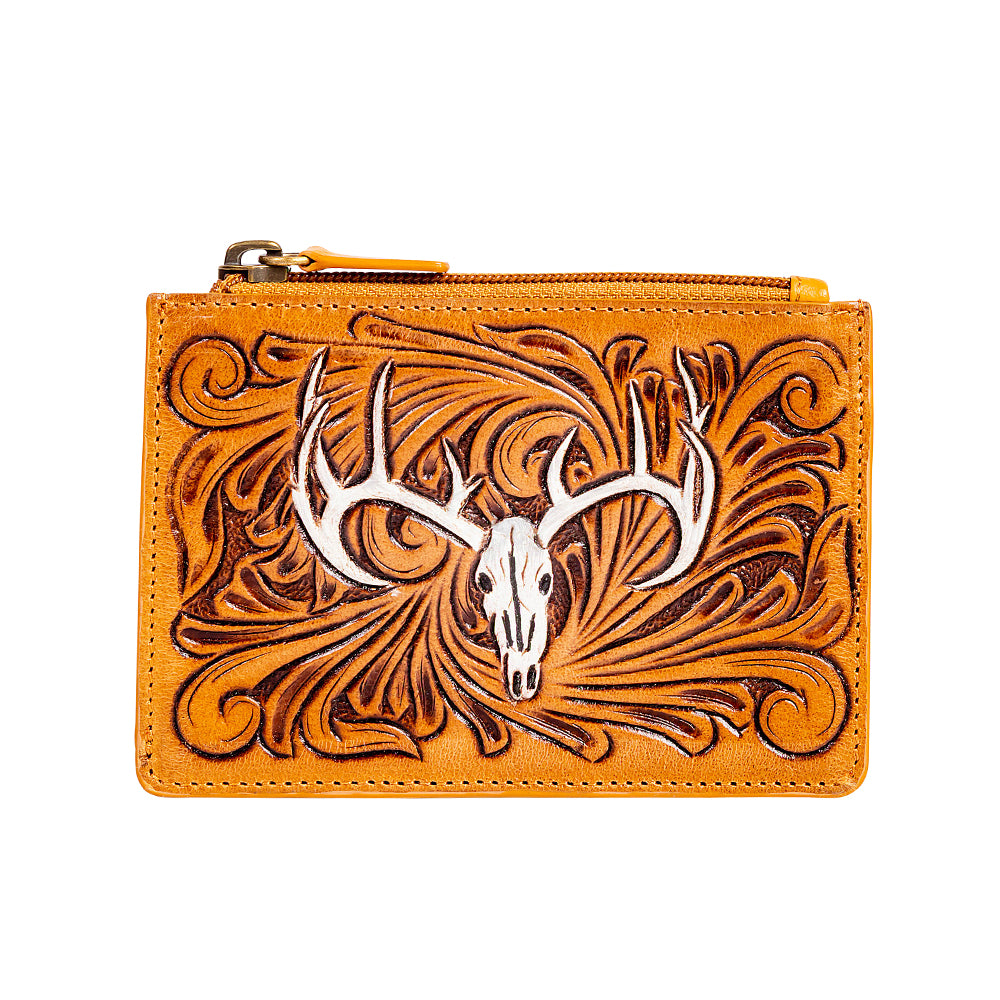 Wylie Corral Hand-tooled Credit Card Holder - Myra USA