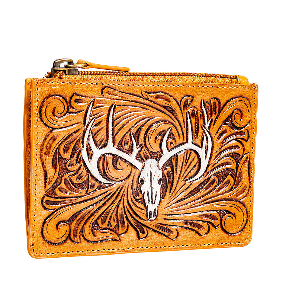 Wylie Corral Hand-tooled Credit Card Holder - Myra USA
