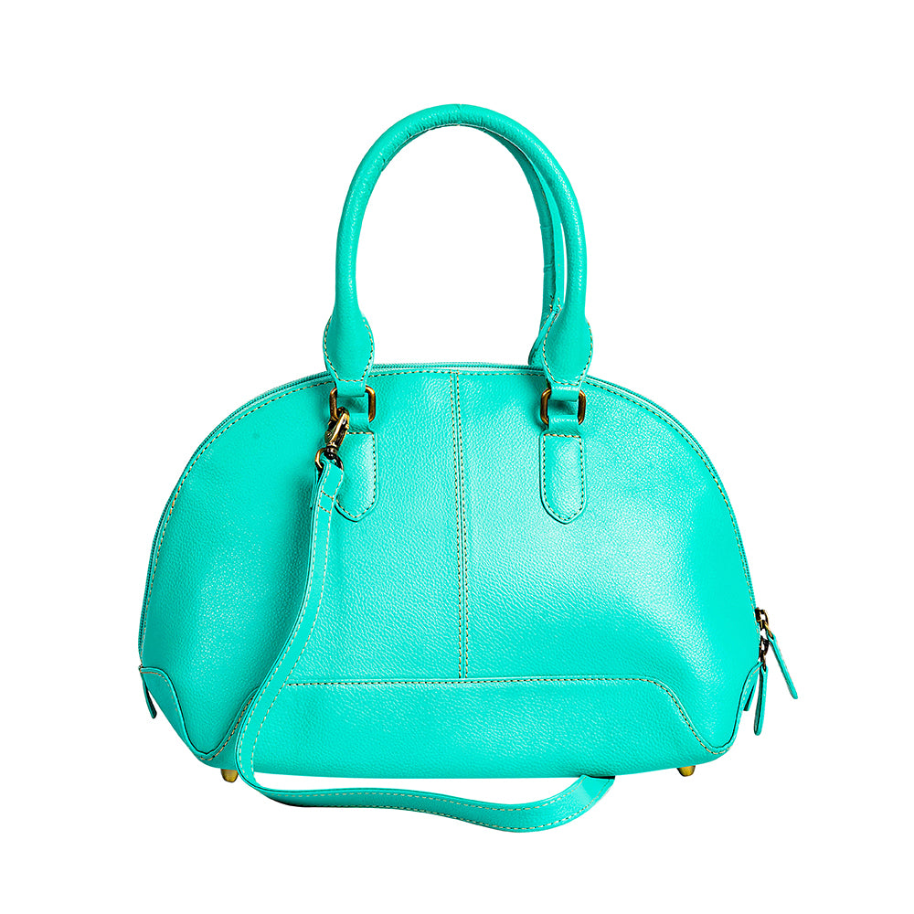 Emmylou Pass Hand-tooled Handbag in Turquoise - Myra USA