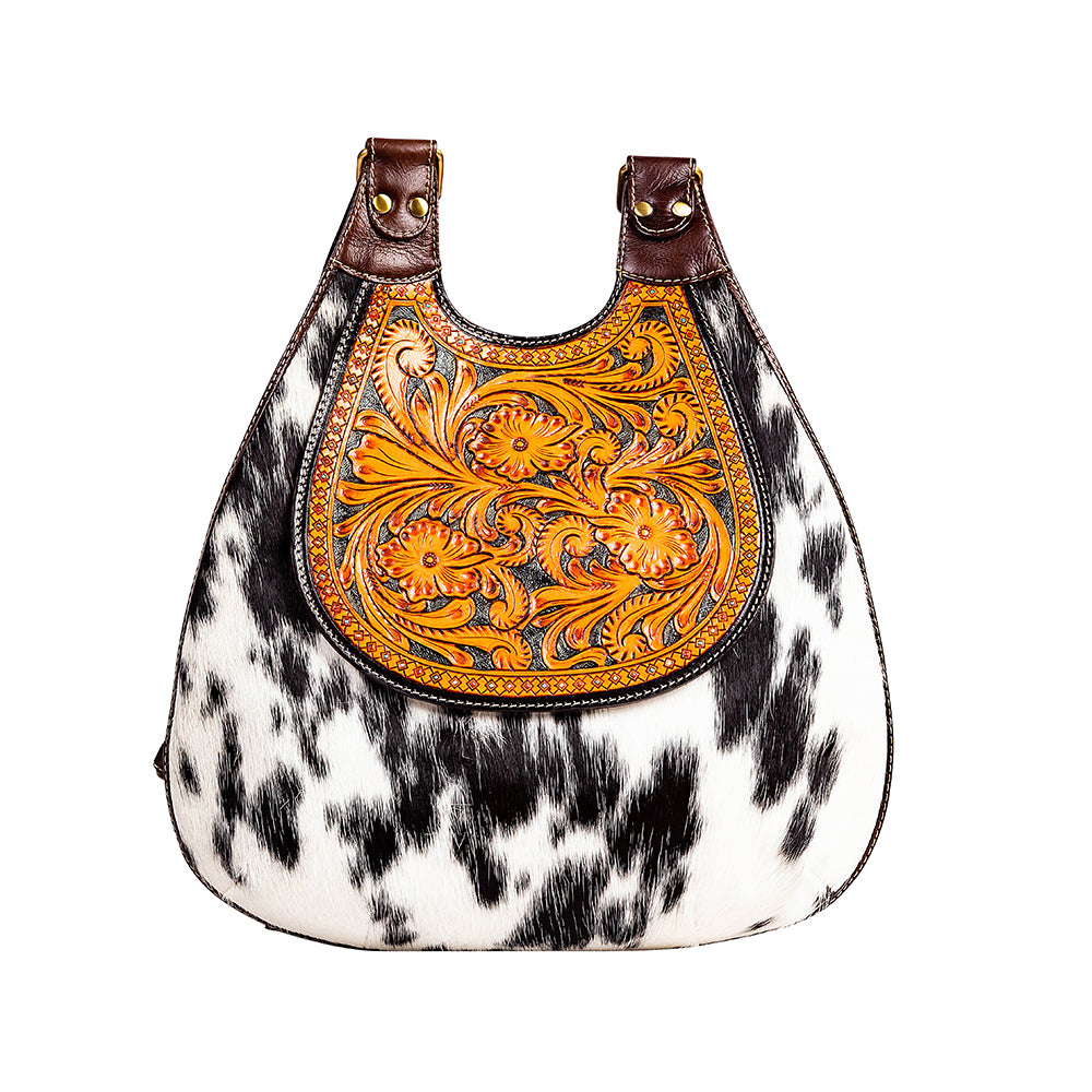 Daisy Hill Trail Hand-tooled Backpack Bag - Myra USA