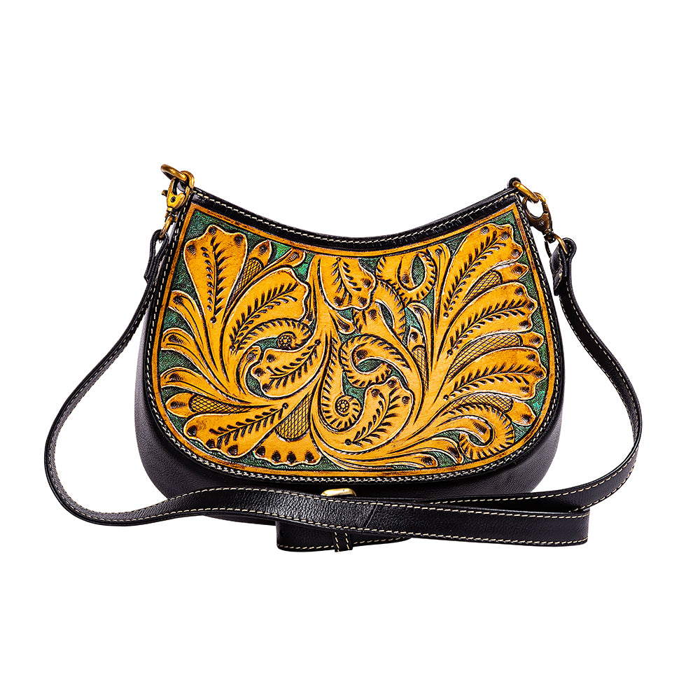 Featherstone Spring Hand-tooled Bag - Myra USA