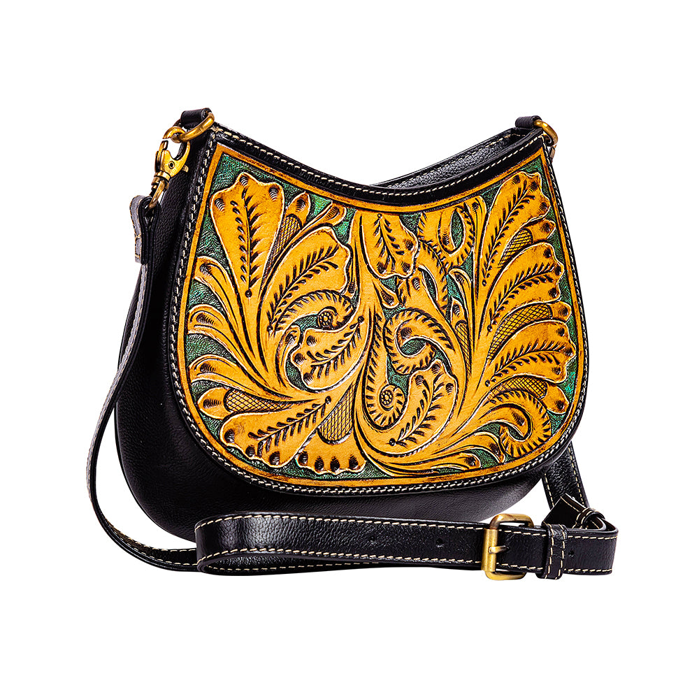 Featherstone Spring Hand-tooled Bag - Myra USA