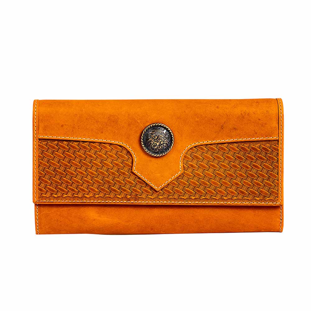 Winsome Trail Hand-tooled Wallet - Myra USA