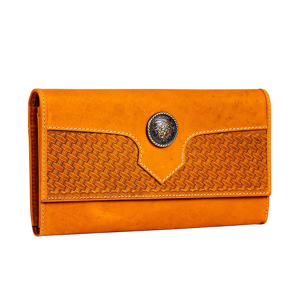 Winsome Trail Hand-tooled Wallet - Myra USA