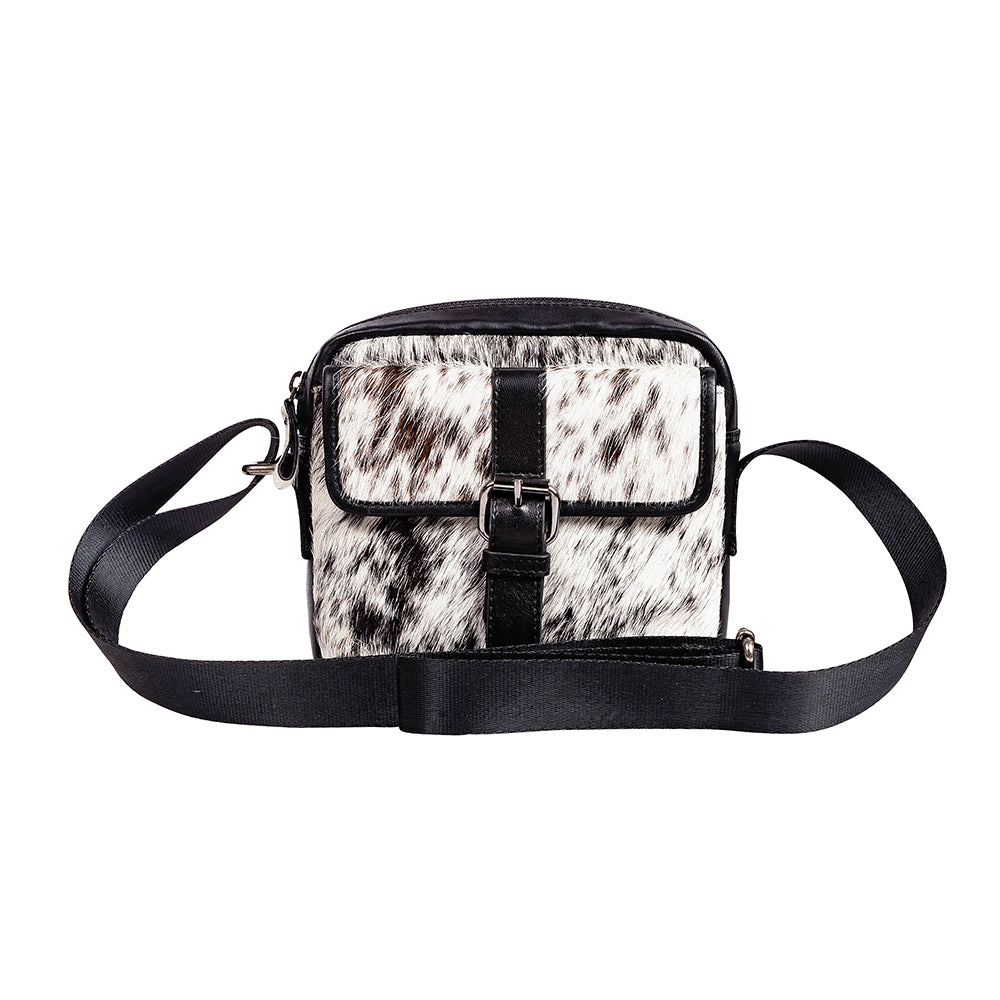 Carlisle Bluff Leather & Hairon Bag - Myra USA