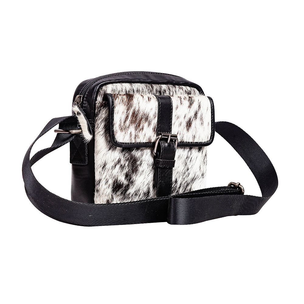 Carlisle Bluff Leather & Hairon Bag - Myra USA