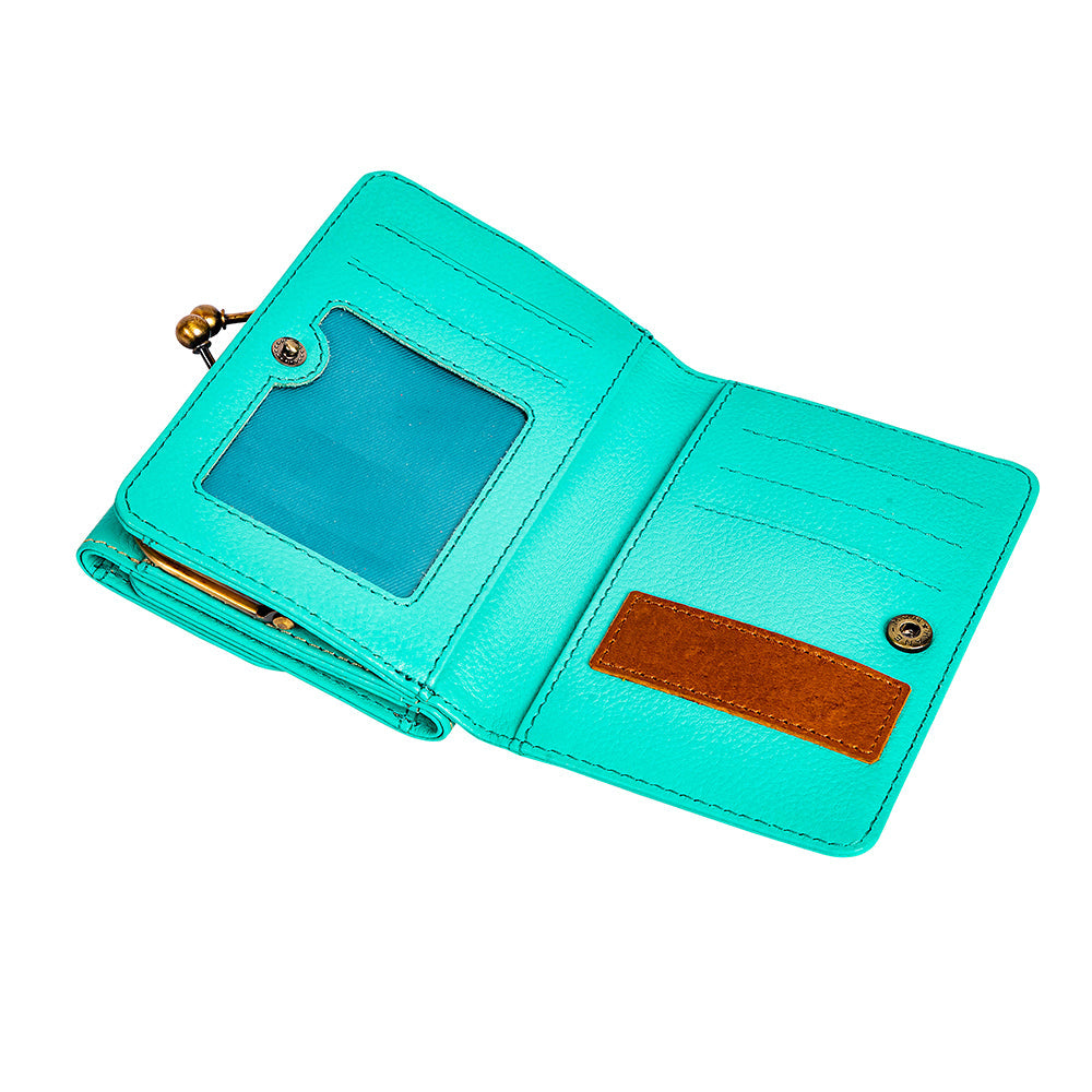 Gypsum Trail Coin Purse in Turquoise - Myra USA
