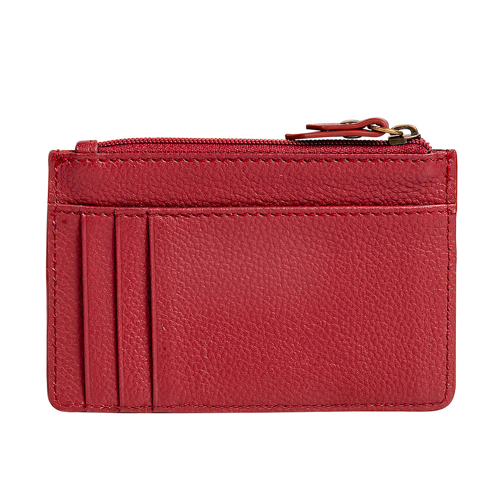 Foothill Creek Double Credit Card Holder in Red - Myra USA