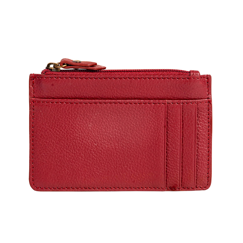 Foothill Creek Double Credit Card Holder in Red - Myra USA