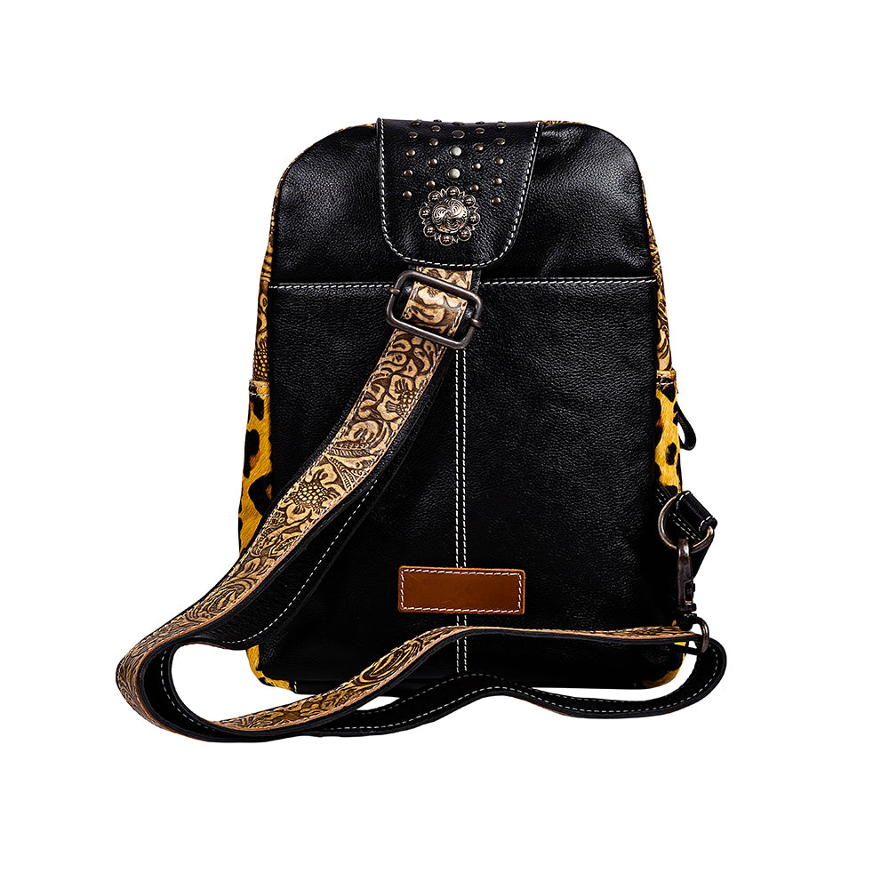 Jaguar Trail Hand-tooled Fanny Pack Bag - Myra USA