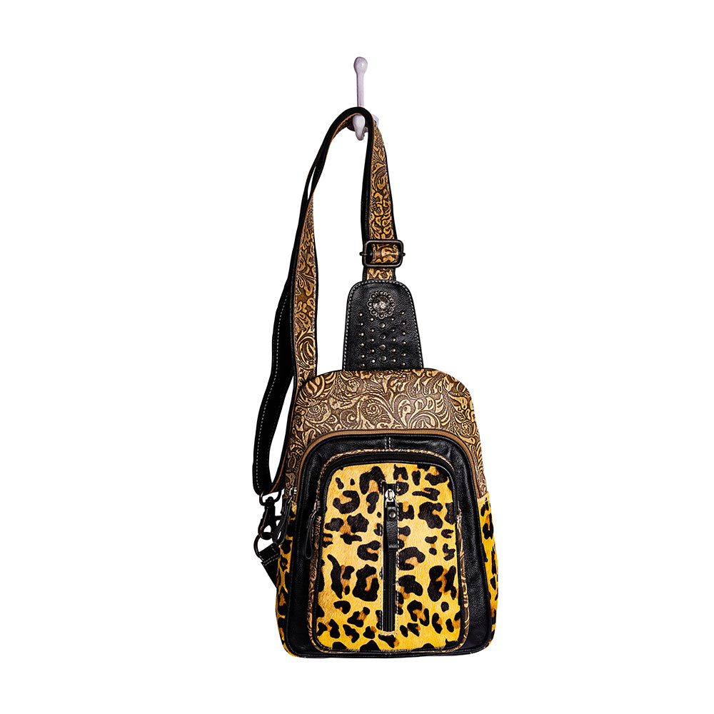 Jaguar Trail Hand-tooled Fanny Pack Bag - Myra USA