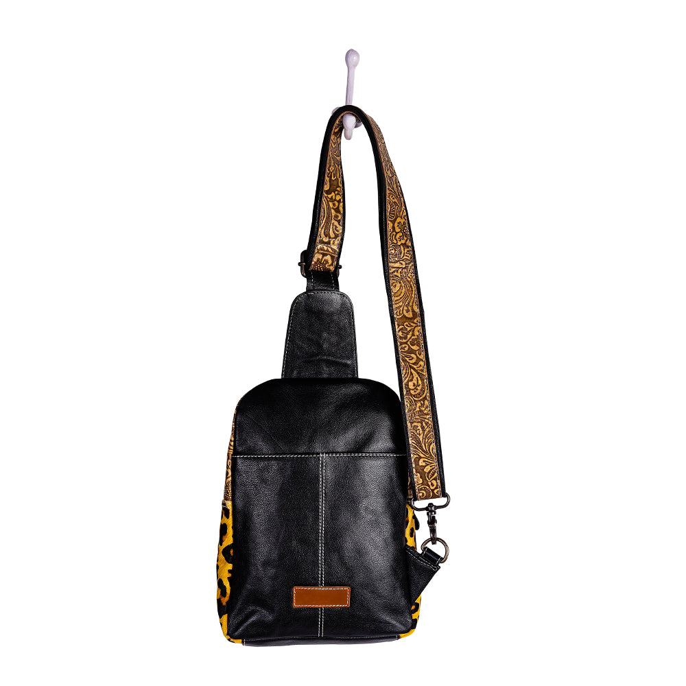 Jaguar Trail Hand-tooled Fanny Pack Bag - Myra USA