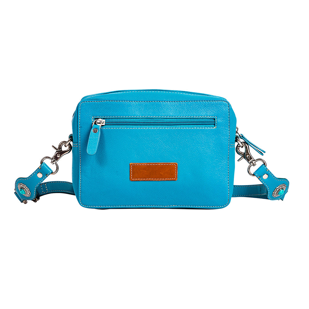 Blooms on the Trail Hand-tooled Bag - Myra USA